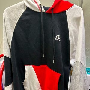 Champion hoodie Red/ Black SZ Medium